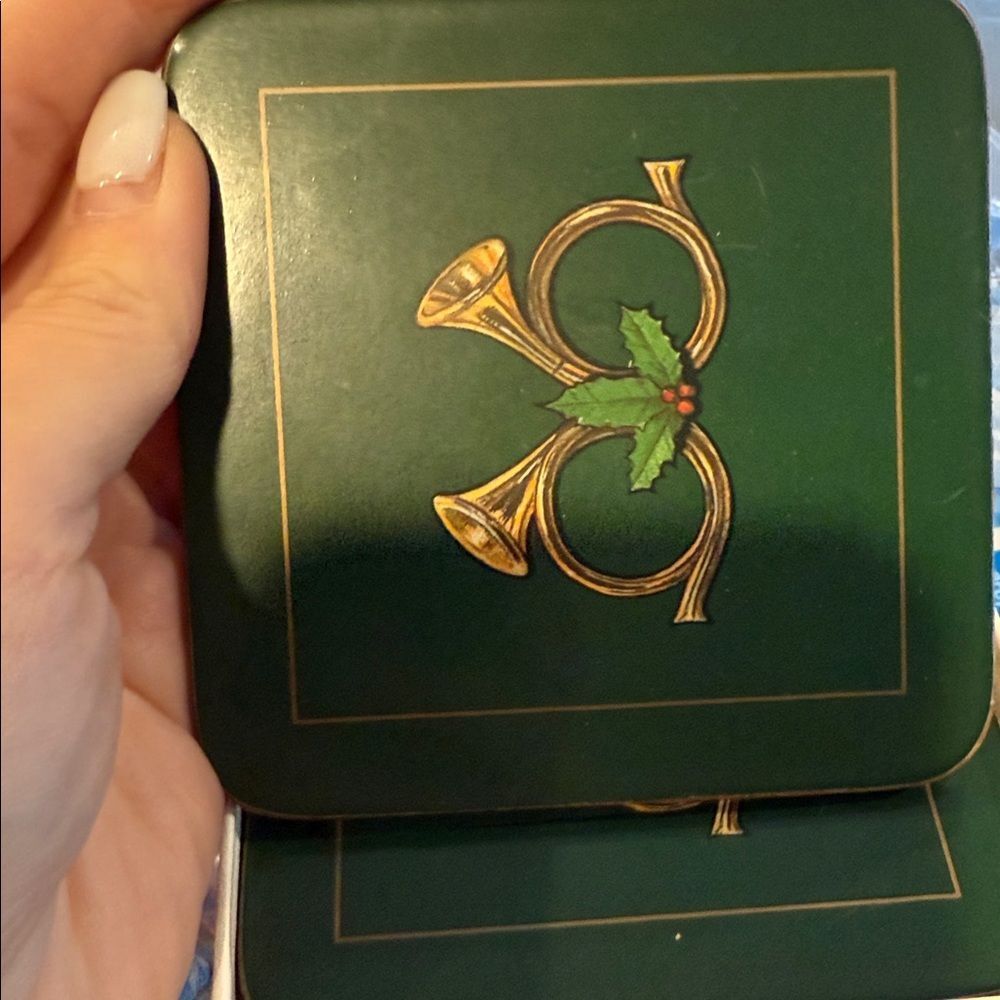 Pimpernel Traditional Collection Coasters - Red and Black bundle 6